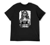 Baby Mugshot Devils Rejects Horror Movie T-Shirt Man's Fashion Cotton Black Clothes, Negro , M