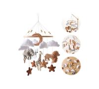 Baby music mobile, forest animal kingdom, musical wind chime for babies, toy