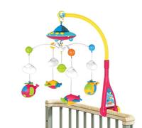Baby Musical Crib Mobile, Soothing Crib Mobile, Remote Controlled Bed with Lights, Nursery with Melodies, Hanging Toy for Boys and Girls, Indoor, Home, Multicolor