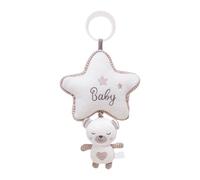 Baby Musical Toy, Hangable Bunny Rattle, 11.81x6.69in Cute Music Box Doll, Yarn Knitting Art, Soft Authentic Material for Bassinet, Cribs, Pram, Car Seat, Pushchair, Playtime