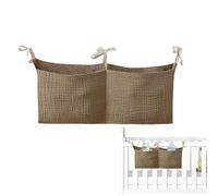 Baby-Nachttisch-Aufbewahrungstasche,Baby-Nachttisch-Bolsillos - Kindergarten-/Kinderbett-Organizer, tragbare Nachttischtasche - Mehrzweck-Organisationstasche für Babybettwäsche mit 2 Taschen für W