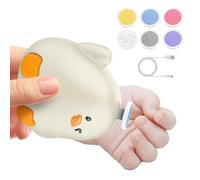 Baby Nail , Chicken Shaped Electric Grinder, 2,76 x 2,76 IN Fingernail File, 6 recambios Grinding Heads, Diseño ergonómico, Safe Child Care Tool for and Adult