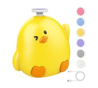 Baby Nail Filer, Chicken Shaped, Led Light Compact Size Soft Touch Usb Rechargeable Child Safe Colorful Appearance, Electric Grinder Fingernail for Kids, Adults 2.76x2.76x1.77 Inches