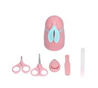 Baby Nail Kit 4 en 1 Conjunto de cuidado de uñas de conejito lindo con caja de almacenamiento Corteras de tijeras Pingas para bebés recién nacidos y niños pequeños ABS de acero