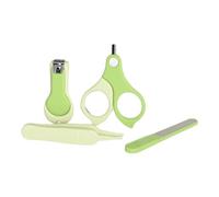 Baby Nail Kit, Safety Grooming Set, Baby Manicure Pedicure Trimmers, Round Scissors and Tweezers, Ideal para Baby Boys and Girls, Soft Care, 3,23 x 5,35 pulgadas