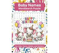 Baby Names Wordsearch Puzzle: Word Searches with Easy to Read Print about Names, Babies, Pregnancy and More