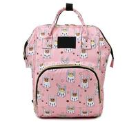 Baby Nappy Changing Bag Backpack, Large Capacity Storage Partition Waterproof Diaper Bag, Storage Baby Outgoin Items, Travel Bag For Dad And Mom(Dark Pink)