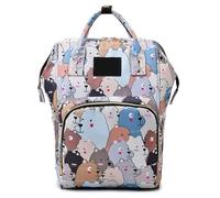 Baby Nappy Changing Bag Backpack, Large Capacity Storage Partition Waterproof Diaper Bag, Storage Baby Outgoin Items, Travel Bag For Dad And Mom(Gery)