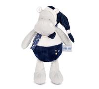 Baby Nat' BN6173 - Peluche de bebé hipopótamo Lumibrille - Colección Je Brille en la Noche - Idea de Regalo para Nacimiento - Doudou para abrazar y Consuelo - Lavable a máquina a 30º