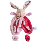 Baby Nat 'Poupi forma rosa conejo de peluche | Forma original fácil de atrapar - Nudillos y orejas grandes, lavable a 30 grados, ideal como regalo para bebés y niñas