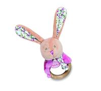 BABY NAT' - Sonajero madera conejo POUPI "rosa" - BN0608 - Rosa