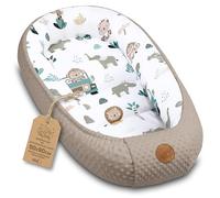 Baby Nest Bebé - Nido Reductor Suave Mullido y portátil Bebe | Calentito acogedor para Recién Nacido - ideal Cuna Moisés Cochecito Habitación Viaje nidito Minky África caqui