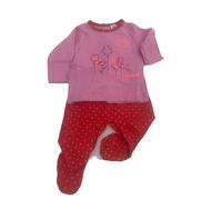 Baby Night 32098 - Conjunto dos piezas para Bebé, Recién Nacido - Color rosa y rojo (3-M)