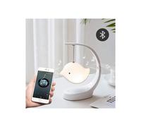 Baby night light with music and light, Bluetooth speaker, children's night light, 7-color bird bed lamp for the nursery