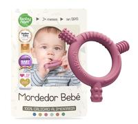 Baby Nom ® Mordedor Bebe 3 Meses o Más - 100% Silicona Alimentaria Mordedor Bebe para El Alivio de Las Encías y El Desarrollo Sensorial