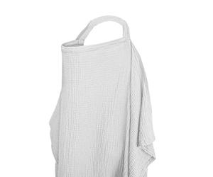 Baby Nursing Cover, Breastfeeding Cover, Soft Fabric with Rigid Neckline and Breathable Design for Feeding, Pumping, Travel, Car Seat Privacy, 37.4x27.95 Inches