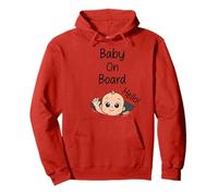 Baby On Board Baby Peeking Embarazo Regalo Anuncio Sudadera con Capucha