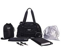 Baby on board Bolso cambiador de plumón Clay negro, varios accesorios