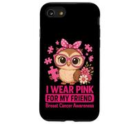 Baby Owl I Wear Pink For My Friend Concientización sobre el cáncer de Mama Carcasa para iPhone SE (2020) / 7/8