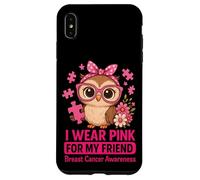 Baby Owl I Wear Pink For My Friend Concientización sobre el cáncer de Mama Carcasa para iPhone XS MAX