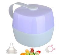 Baby Pacifier Case, Portable Cover Pouch Bag, 2.52x2.52x2.17 Inches Pacifiers Holder Container, Travel Storage Box, Easy to Clean, Durable Baby Accessory, Safe Storages for Boys and Girls