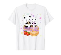 Baby Panda Donuts Lovers Pink Blue Estrellas, Vibraciones positivas Camiseta