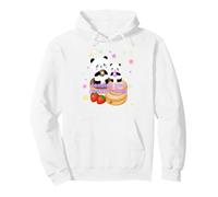 Baby Panda Donuts Lovers Pink Blue Estrellas, Vibraciones positivas Sudadera con Capucha