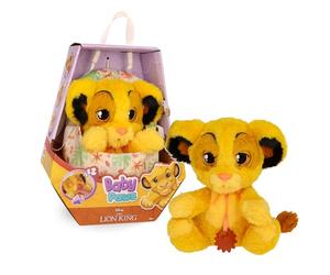 Baby Paws Simba, Peluche Interactivo, con Sonidos Que Abre y Cierra los Ojos e Incluye una Bolsa para Llevarlo Contigo, Juguete Regalo para Niños y Niñas de 3 Años o Más