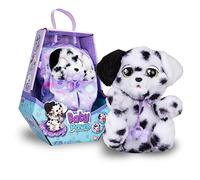 BABY PAWS Sleeping Puppies Dálmata- Peluche Interactivo con Sonidos que Abren y Cierran los Ojitos e Incluyen una Bolsita-Manta-Regalo óptimo para Niños y Niñas +3 Años