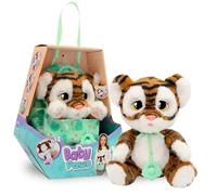 IMC Toys Peluche interactivo Baby Paws Tiger – abre y cierra ojos, con sonidos y bolsa – 3 años+