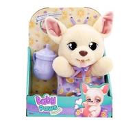 BABY PAWS Yummy Chihuahua, Perrito Cuya Barriguita se Hincha Cuando le Das de Comer y se Deshincha al Ponerle el Chupete, Juguete Regalo para Niños y Niñas de 18 Meses