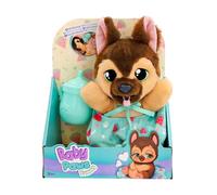 BABY PAWS Yummy Pastor Alemán, Perrito cuya Barriguita se Hincha Cuando le Das de Comer y se Deshincha al Ponerle El Chupete, Juguete Regalo para Niños y Niñas de 18 Meses