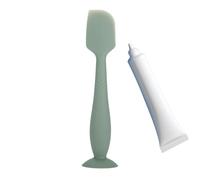 Baby Po Spatel Silikon - 16,5 cm Hochtemperaturbeständiger Creme | Applikator mit Saugnapf Basis | Hygienischer Helfeř zum Auftragen von Pflegeprodukten &