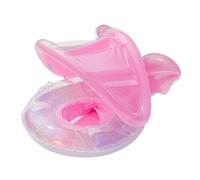 Baby Pool Float, Butterfly Raft Mat, Sun Protection Canopy Design, Comfortable Safety Seat Support, Sturdy Inflatable Construction, Made of PVC Material, 22.44x16.93in