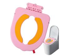 Baby Potty Training Seat, Folding Toddler Toilet Seat With Handles, Suction Cups Training Pad, Perfect For Kids Boys Girls Children Travel Bathroom Chair For Home Use, 14.06x10.63 In