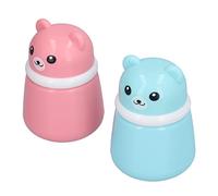 Baby Powder Puff, Aplicador de Polvo Corporal Vacío Puff Box para Viajes a Domicilio (Caja de hojaldres de oso vacía)