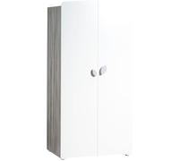 Baby Price Armario de bebé de 2 puertas 175x86x56cm en madera gris