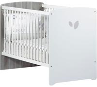 Baby Price Cuna 120x60 serigrafiada en madera gris