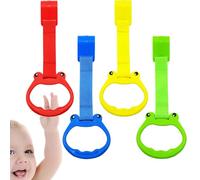 Baby Pull Up Anillos - Manijas de estilo de cartón seguro para un conjunto de soporte de garaje para los primeros pasos, accesorios divertidos para el dormitorio, una idea de regalo para no
