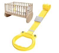 Baby Pull-Up Rings, Cot Grip Rings, Ergonomic Design Balance Practice Cruising with 7.48x3.15 Inches, Motor Skill Development for Boys and Girls, Playroom, Home, Living Room