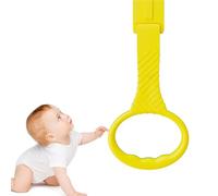Baby Pull Up Rings, Walking Training Tool, Crib Hook for Boys and Girls, 4X Hangable Rings, Adjustable Toy Strap, Safe for Ages 0-3, Ideal for Cribs, Playpens, and Early Practice