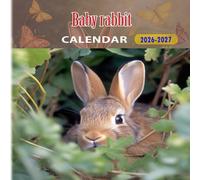 Baby rabbit Calendar 2026-2027: 18 Month Planner To Keep You On Track from Sep 2026 to Dec 2027,Square 8.5 x 8.5 Inches Gift For Organizing & Planning