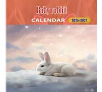 Baby rabbit Calendar 2026-2027: 18 Month Planner To Keep You On Track from Sep 2026 to Dec 2027,Square 8.5 x 8.5 Inches Gift For Organizing & Planning