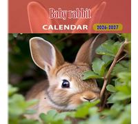 Baby rabbit Calendar 2026-2027: 18 Month Planner To Keep You On Track from Sep 2026 to Dec 2027,Square 8.5 x 8.5 Inches Gift For Organizing & Planning