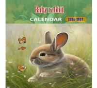 Baby rabbit Calendar 2026-2027: 18 Month Planner To Keep You On Track from Sep 2026 to Dec 2027,Square 8.5 x 8.5 Inches Gift For Organizing & Planning
