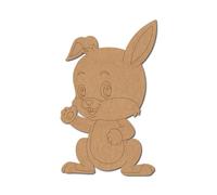 Baby Rabbit - Conejo de madera contrachapada popular italiana, 12,7 cm, 10 unidades
