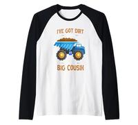 Baby Reveal o Tengo Suciedad Que voy a ser un Gran Primo Camiseta Manga Raglan