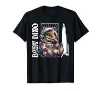 Baby Roar Astronaut Dinosaur Dino Space Cosmic Galactic Art Camiseta