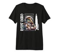 Baby Roar Astronaut Dinosaur Dino Space Cosmic Galactic Art Camiseta Premium