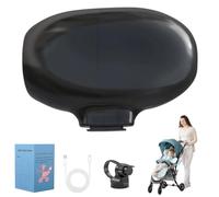 Baby Rocker, Columpio para Cochecito Bebé 5 Niveles de Intensidad Rocker Recargable Ayuda para Dormir Para Bebés, Intensidad Ajustable e Temporizador 40 Min, Se Adapta A Todos Los Cochecitos (Negro)
